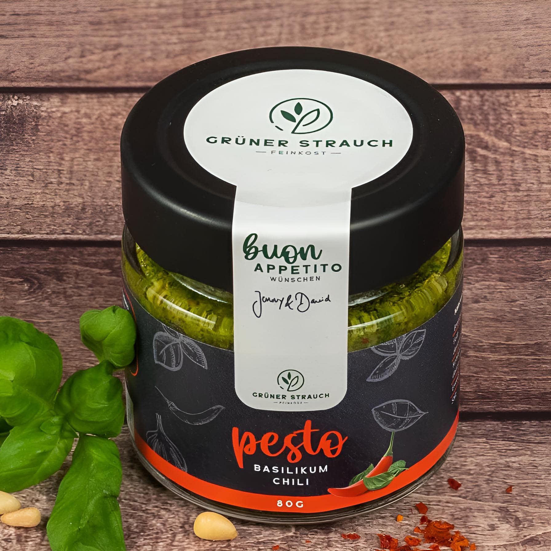 Basilikum-Chili Pesto